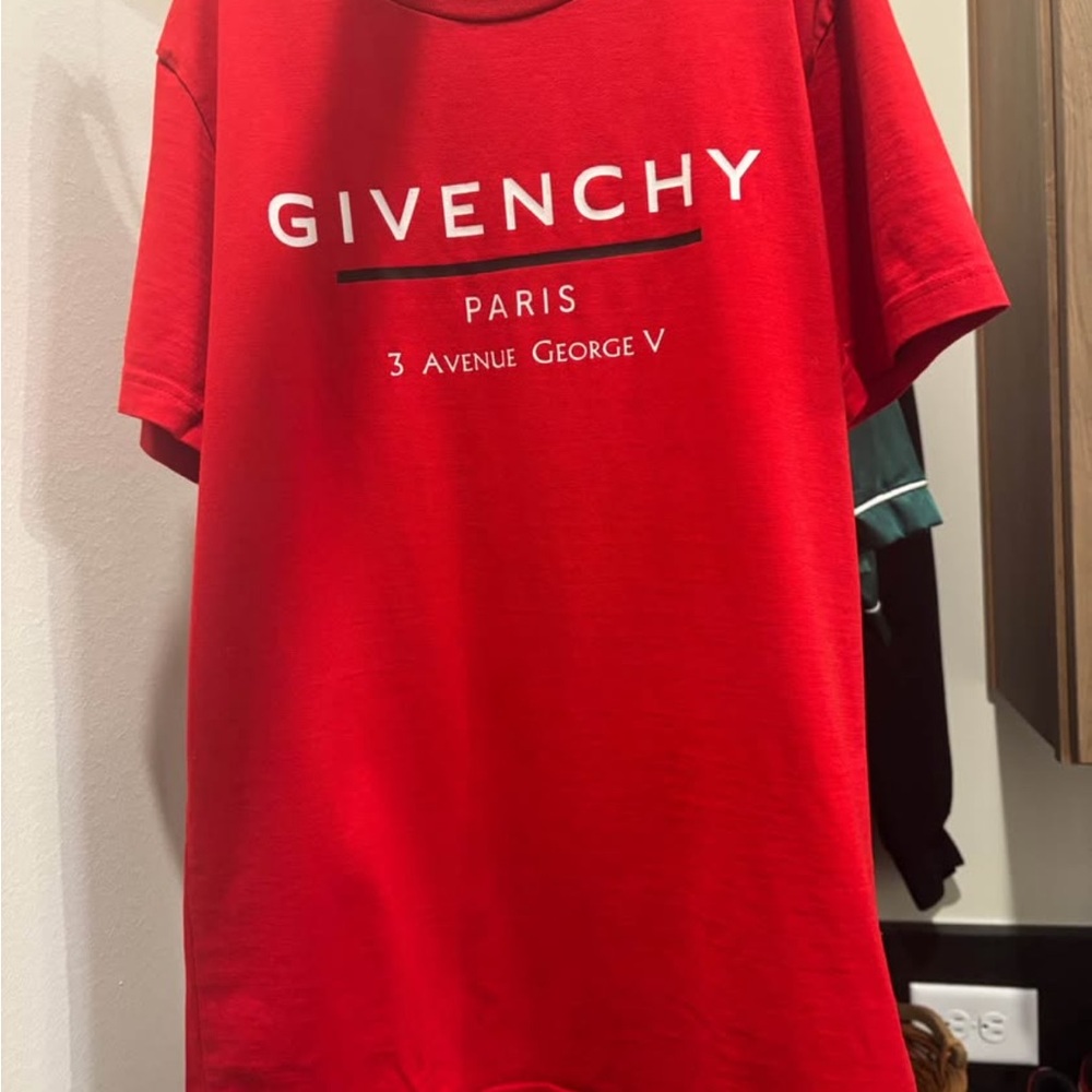 Givenchy Bold Red Short Sleeve Tee
